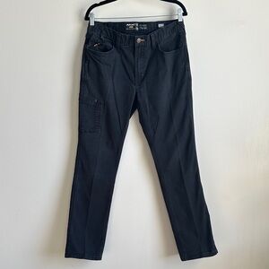 Ariat Rebar M4 Relaxed Straight Work Pants Mens 32x34 Faded Black Canvas Utility